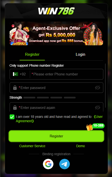 WIN786 Game Download and register