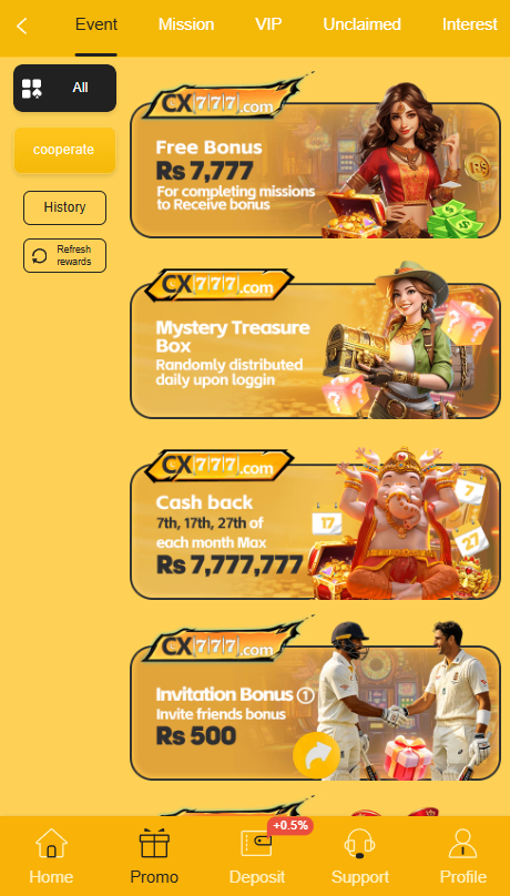 CX777 Game Pakistan mobile gaming app with bonus offers