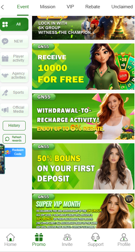 GN55 Game Referral Program Pakistan