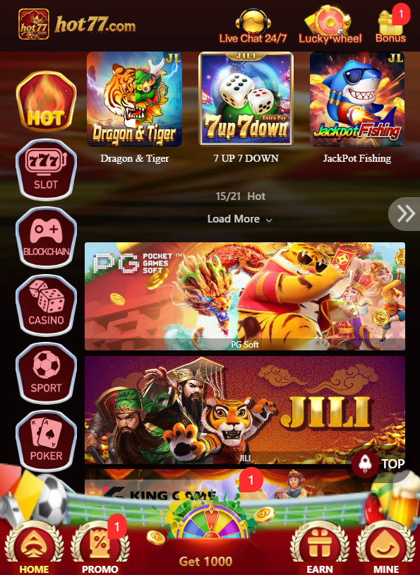 Hot77 Game casino app for Android Pakistan