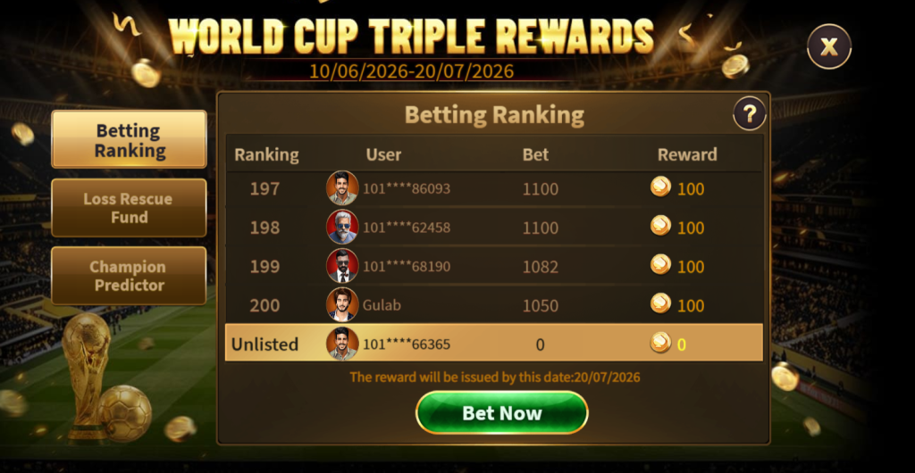 Royal X 777 Game Football Betting,
World Cup 2026 Betting